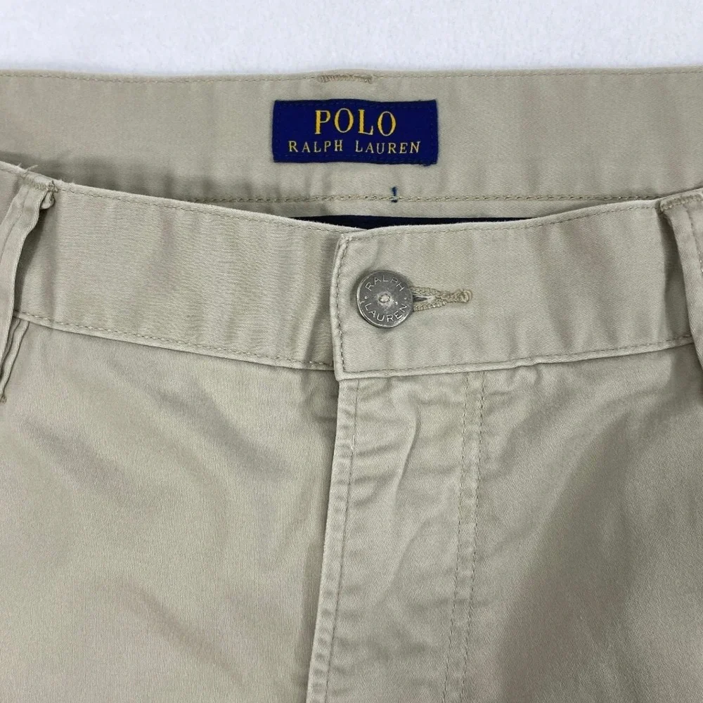 Polo Ralph Lauren Khaki Pants Mens 37 x 27.5 Straight‎ Fit Casual Chinos